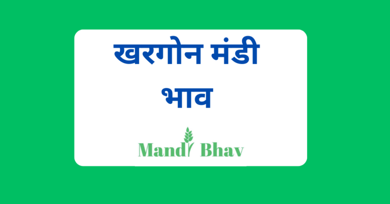 खरगोन मंडी भाव (Khargone Mandi Bhav)