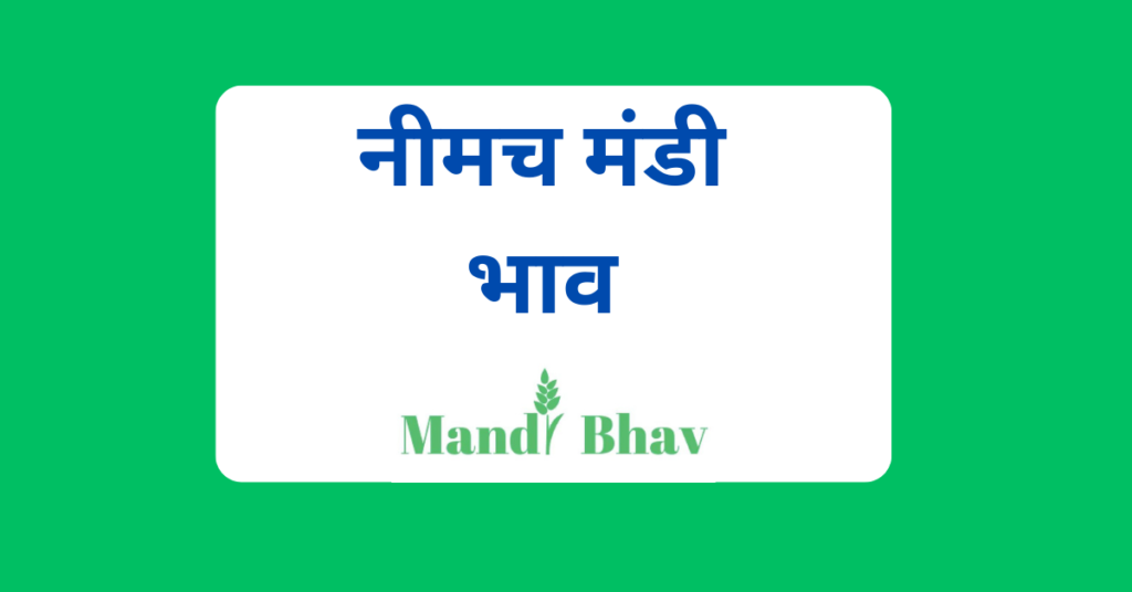 नीमच मंडी भाव (Neemuch Mandi Bhav)